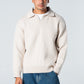 Blank Knitted Pullover - Beige - #men