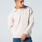 Blank Knitted Pullover - Beige - #men