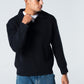 Blank Knitted Pullover - Black - #men