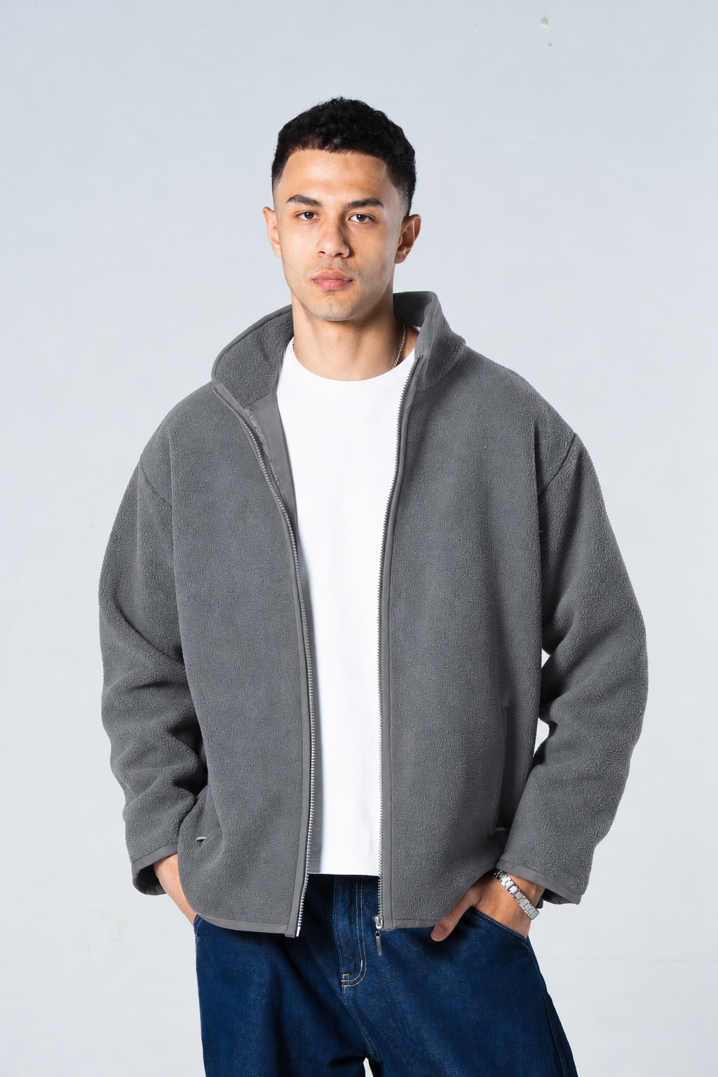 Blank Men Fleece Jacket