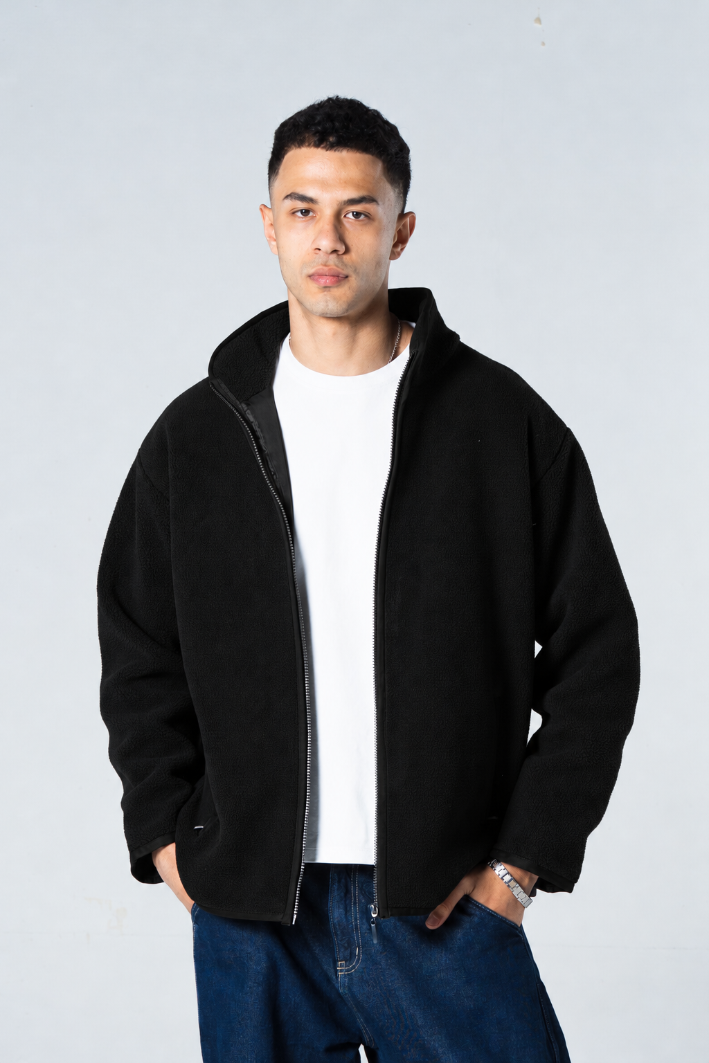 Blank Men Fleece Jacket