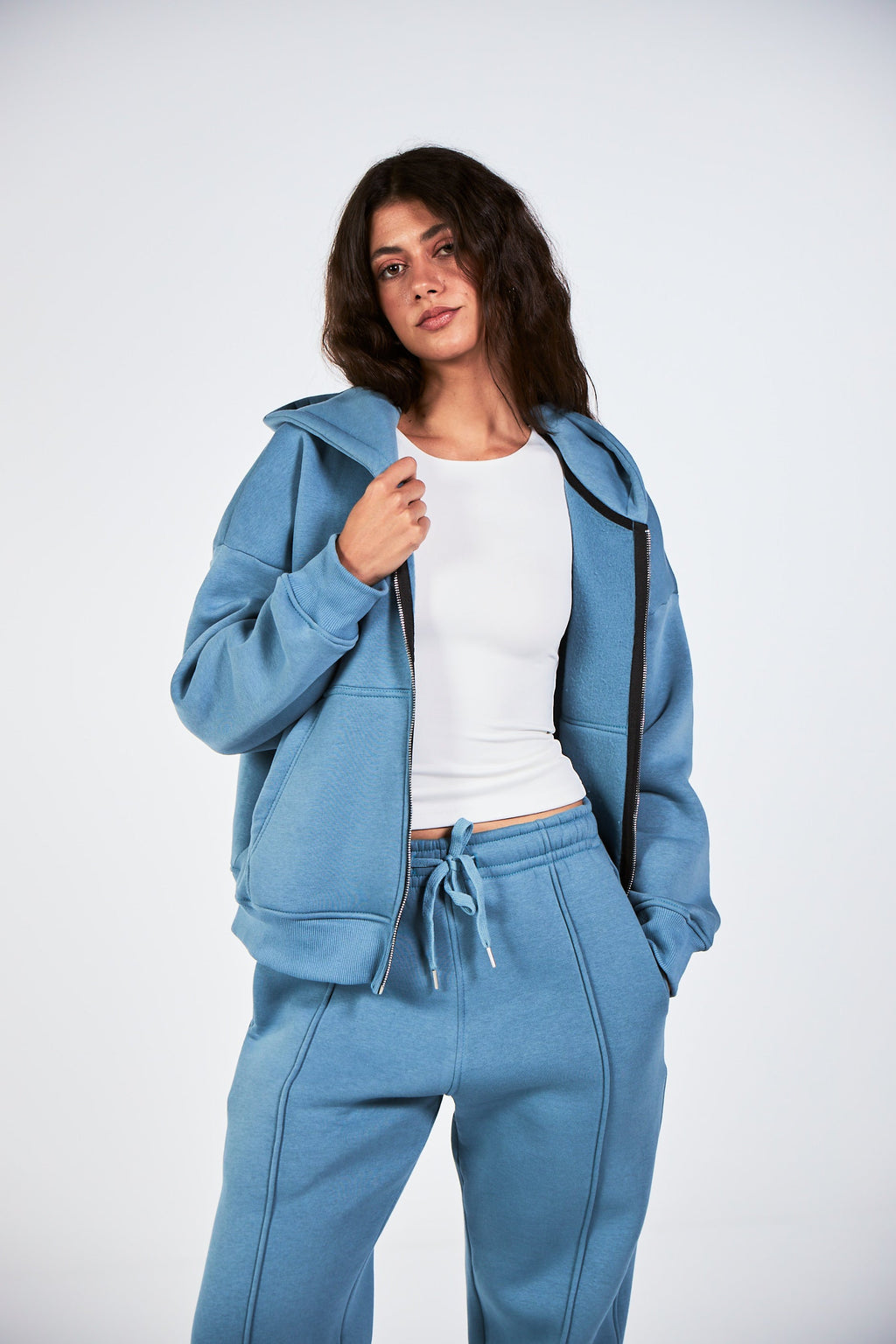 Blank Blue Basic Jacket