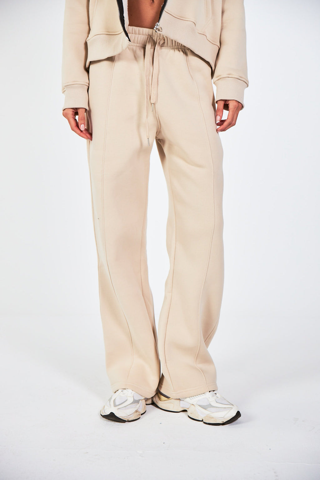 Blank Beige Basic Sweatpants