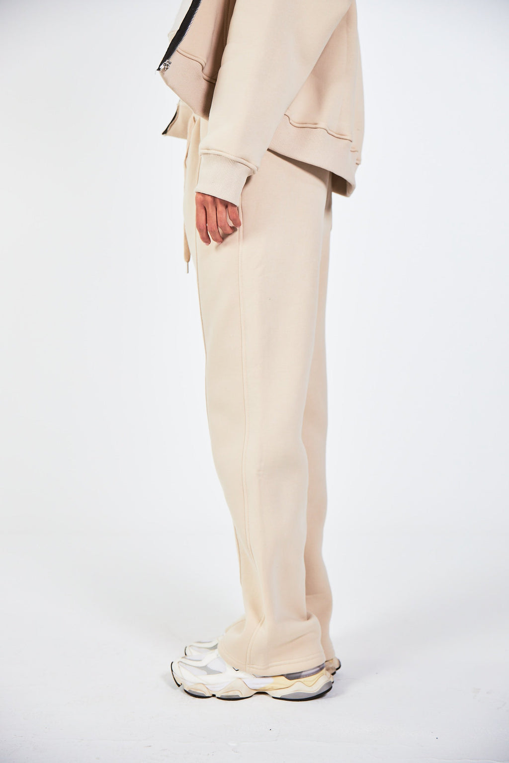 Blank Beige Basic Sweatpants