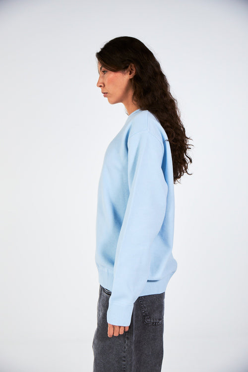 Baby Blue Knitted Crewneck
